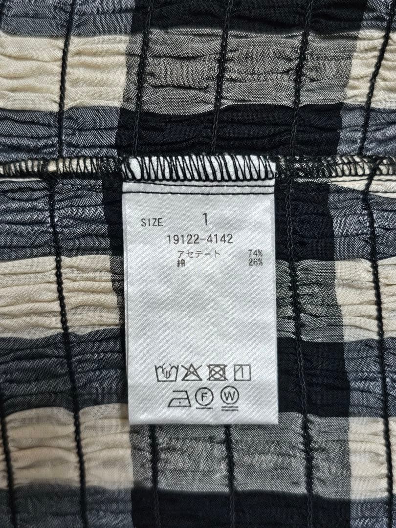 CLANE SHIRRING DESIGN BLOUSE MIX サイズ1