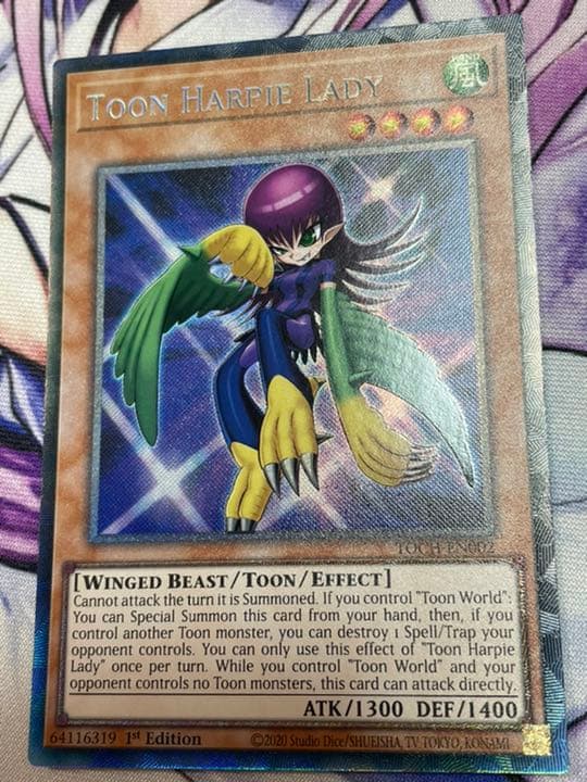 遊戯王 英語 EU版 トゥーンハーピィレディ コレクターズレア