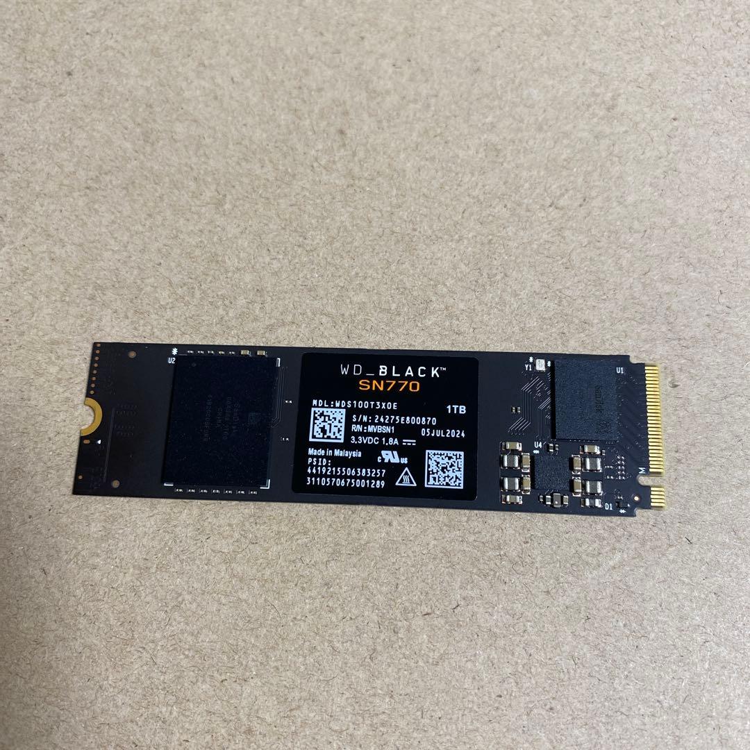 内蔵型SSD WD BLACK SN770 NVMe SSD 1TB