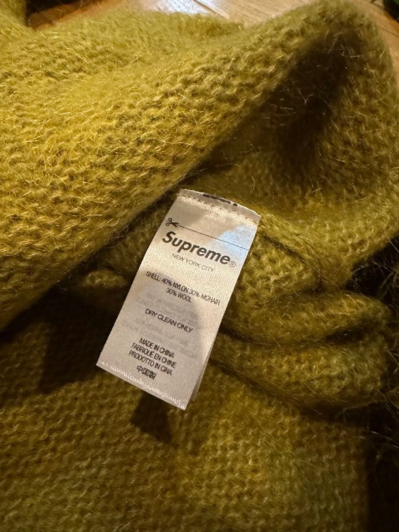Supreme マスタード色　モヘアセーター
