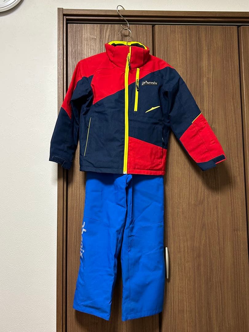 Phenix スキーウェア 赤/青 子ども用