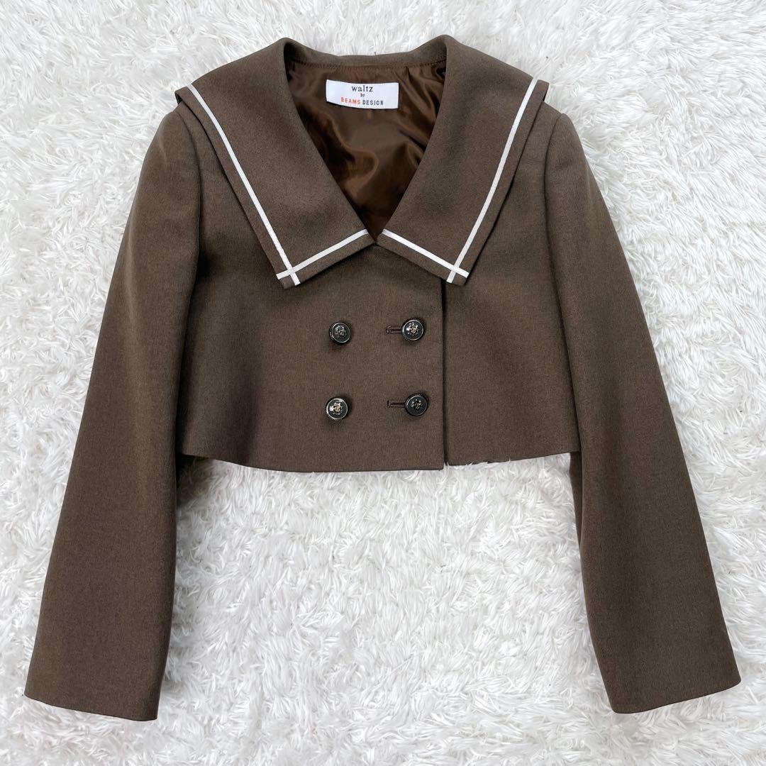 美品✨️ワルツビームス　セーラー フォーマルワンピース アンサンブル　130 茶