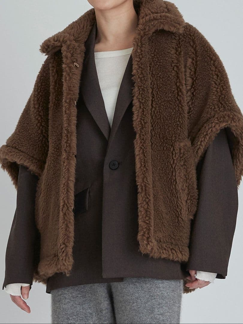 【TICCA】ウールファーポンチョ