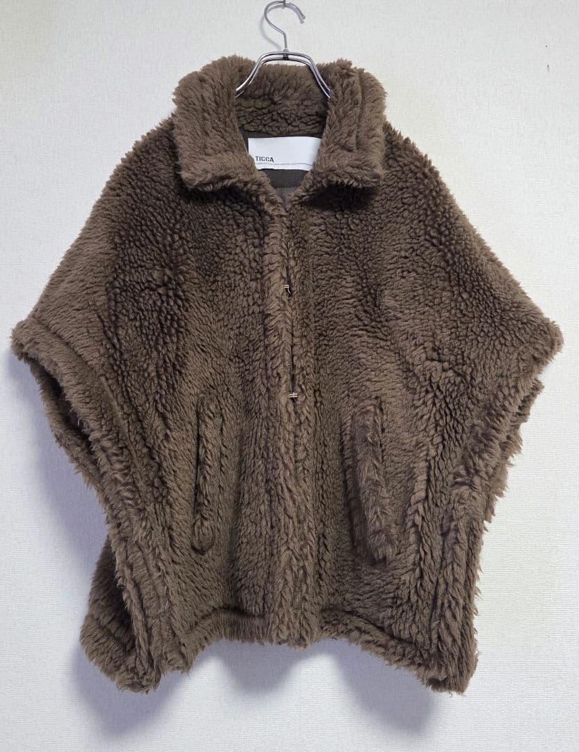 【TICCA】ウールファーポンチョ