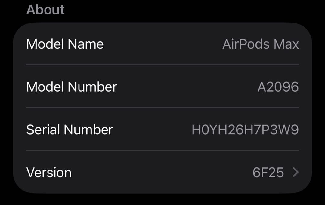 Airpods Max 第一世代　スペースグレー