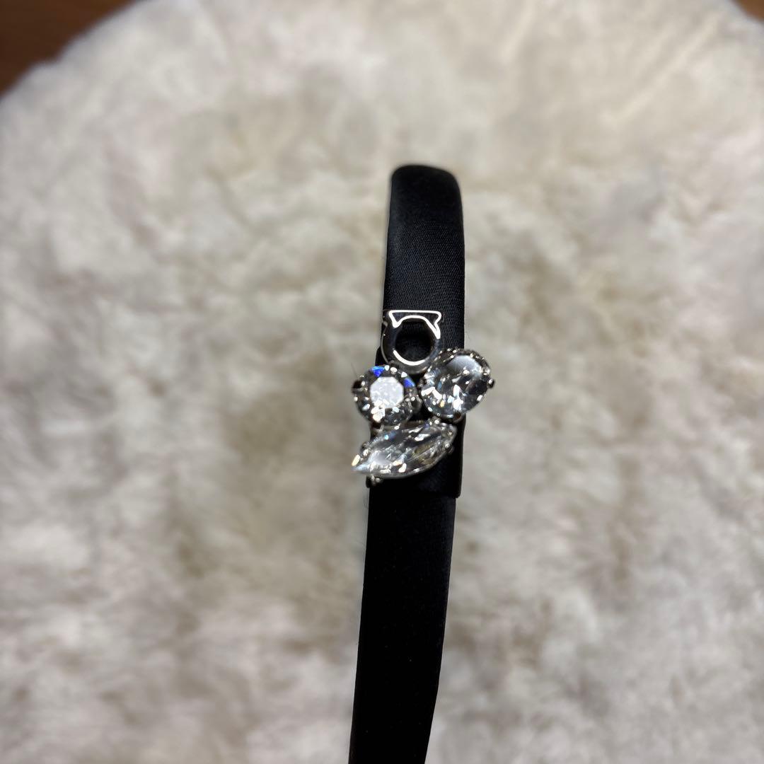 【Salvatore Ferragamo】 カチューシャ　クリスタル