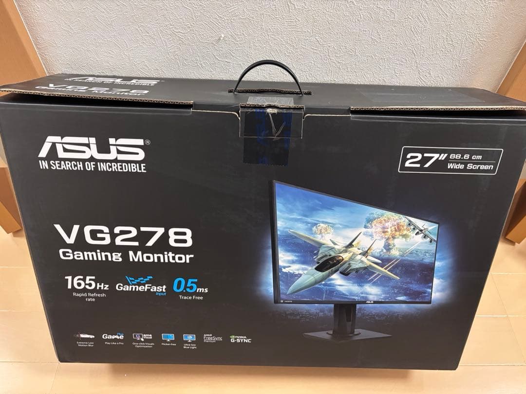 ASUSゲーミングモニター 27インチ FHD 1080p VG278QR-J