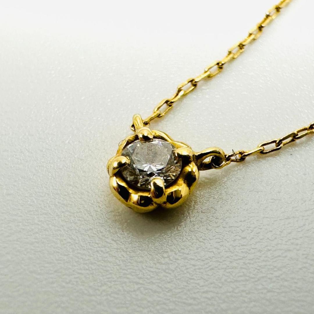 AHKAH ティア ネックレス　K18 ダイヤモンド　ゴールド　Au750