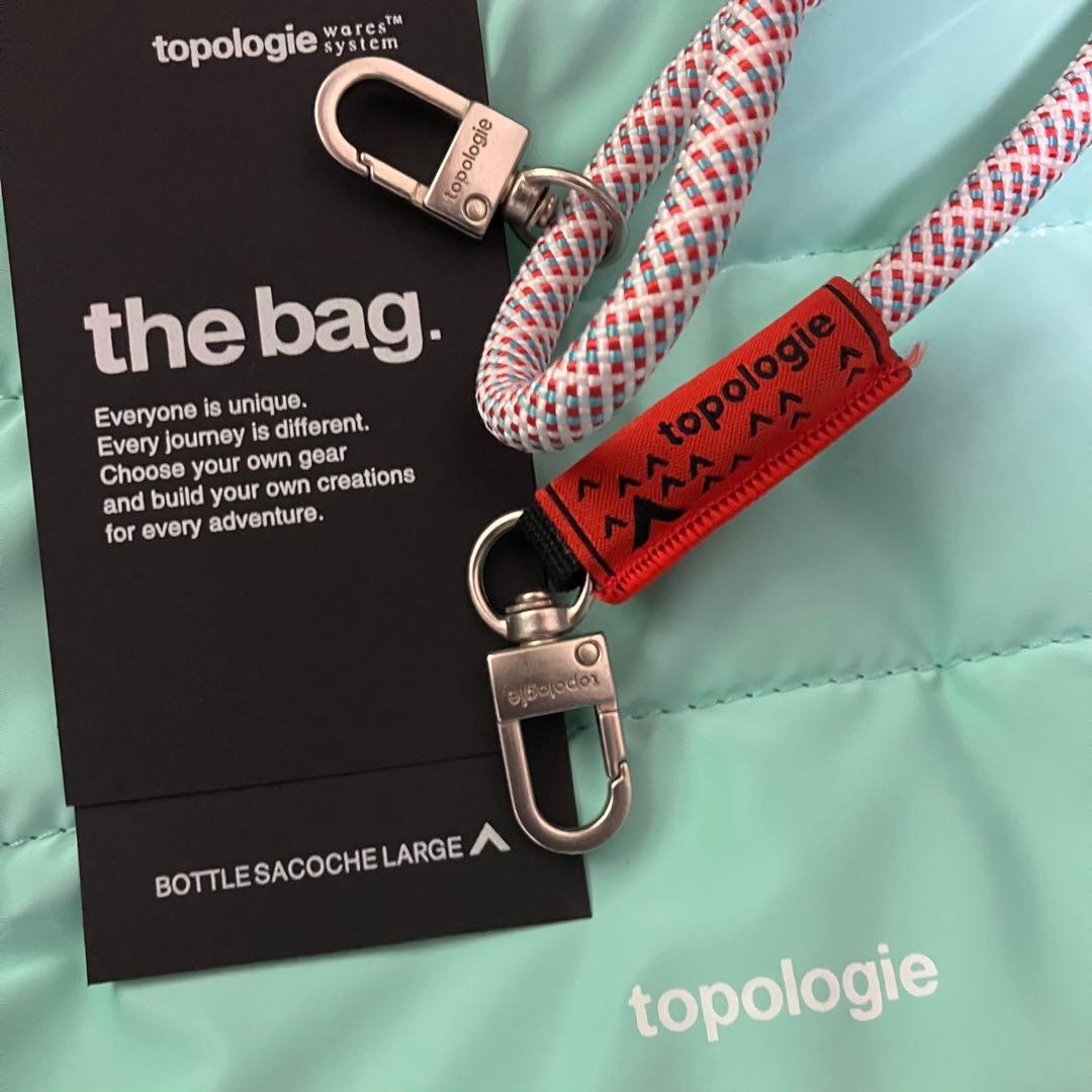 未使用新品　topologie トポロジー ボトルサコッシュ　ラージ　水色