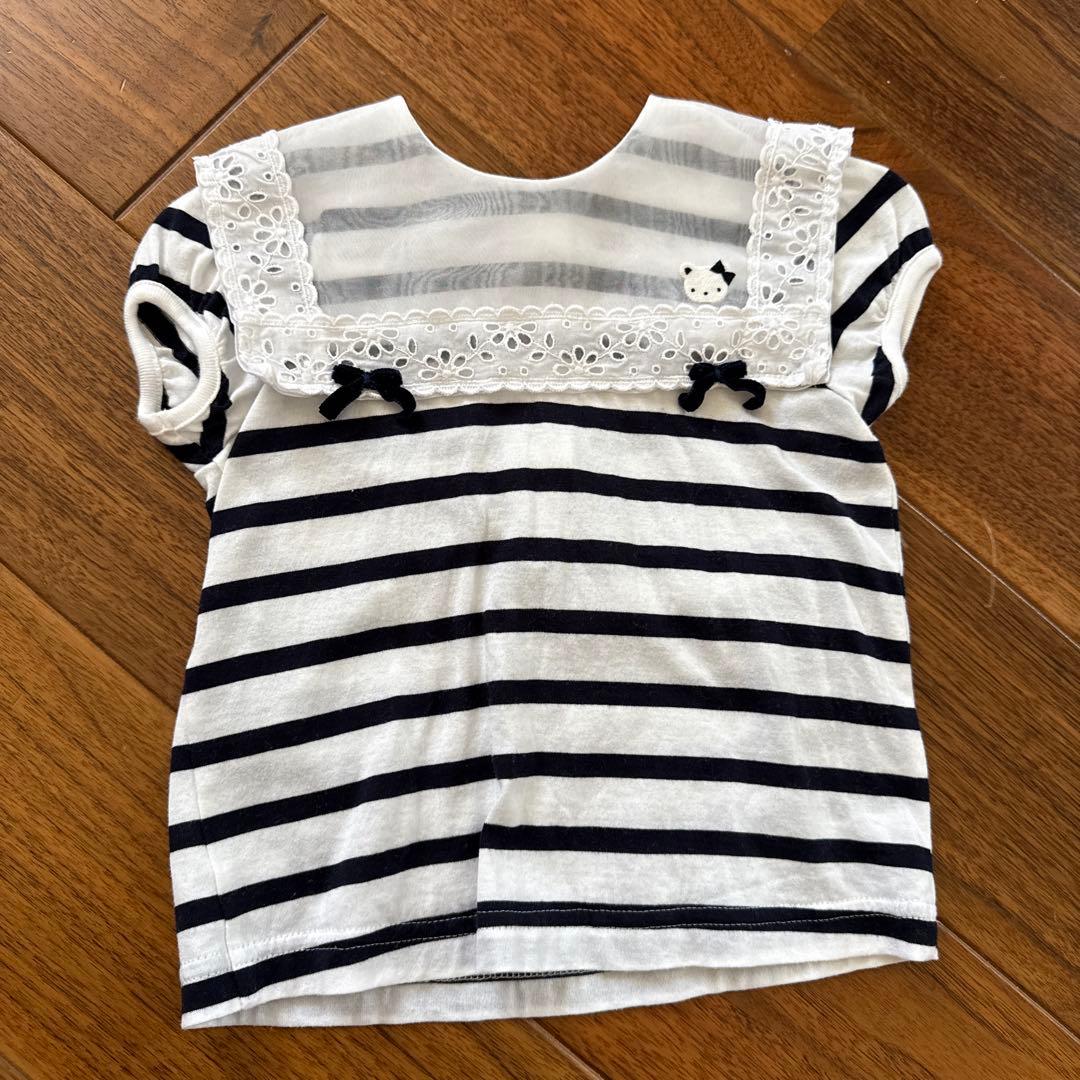 happii　ファミリア　オーバーオール　ボーダートップス