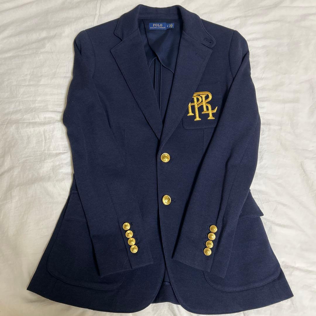 ポロラルフローレン レディース ブレザー ジャケット 紺ブレ 金ボタン