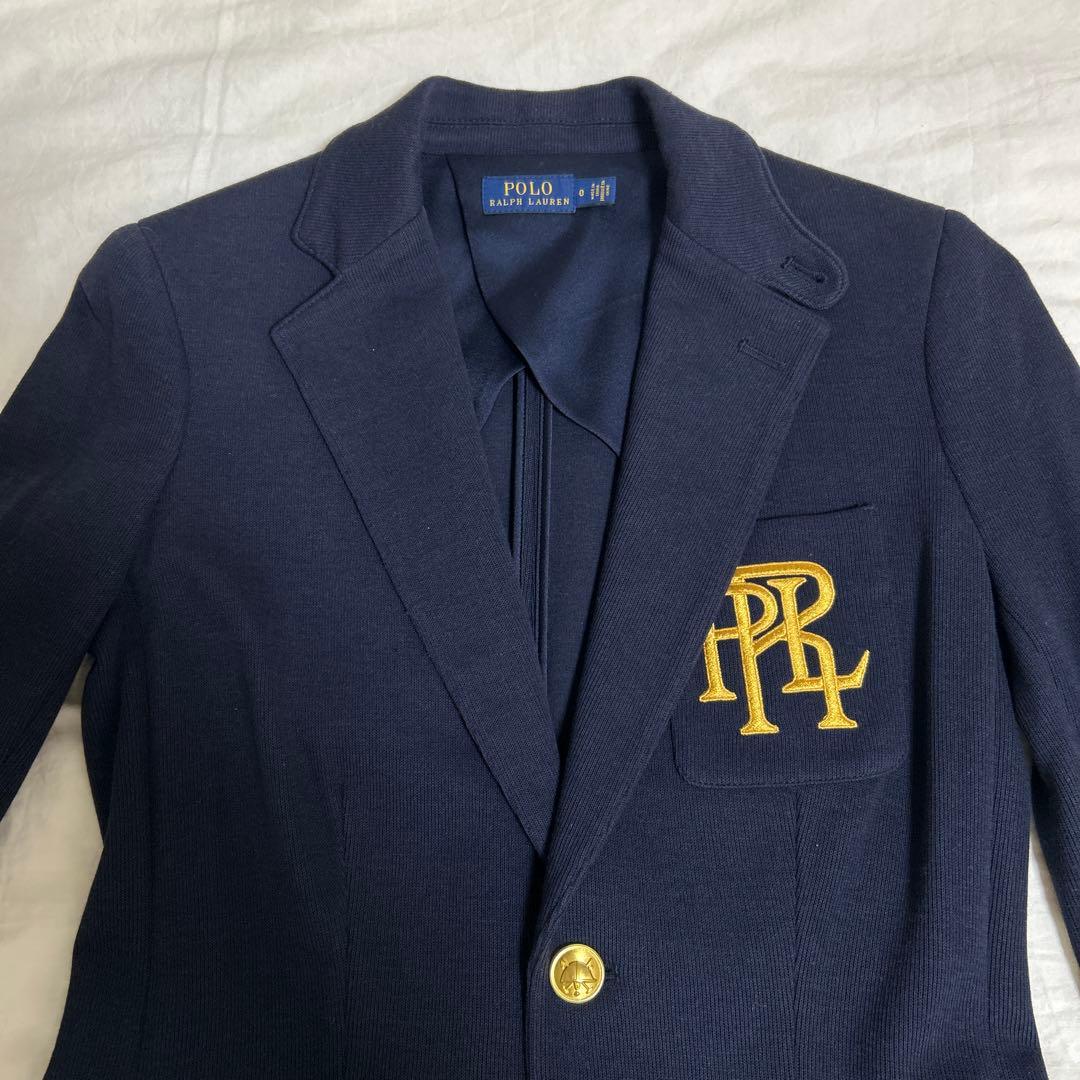 ポロラルフローレン レディース ブレザー ジャケット 紺ブレ 金ボタン