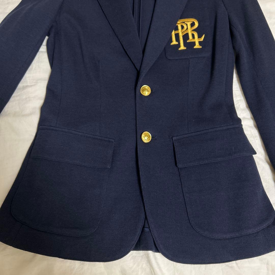ポロラルフローレン レディース ブレザー ジャケット 紺ブレ 金ボタン