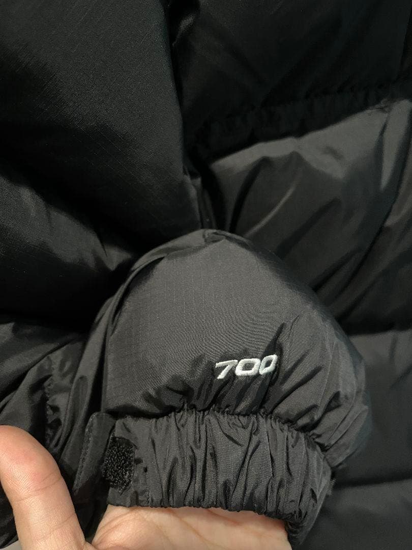 極美品【M】ノースフェイス ヌプシ ブラック ダウンジャケット