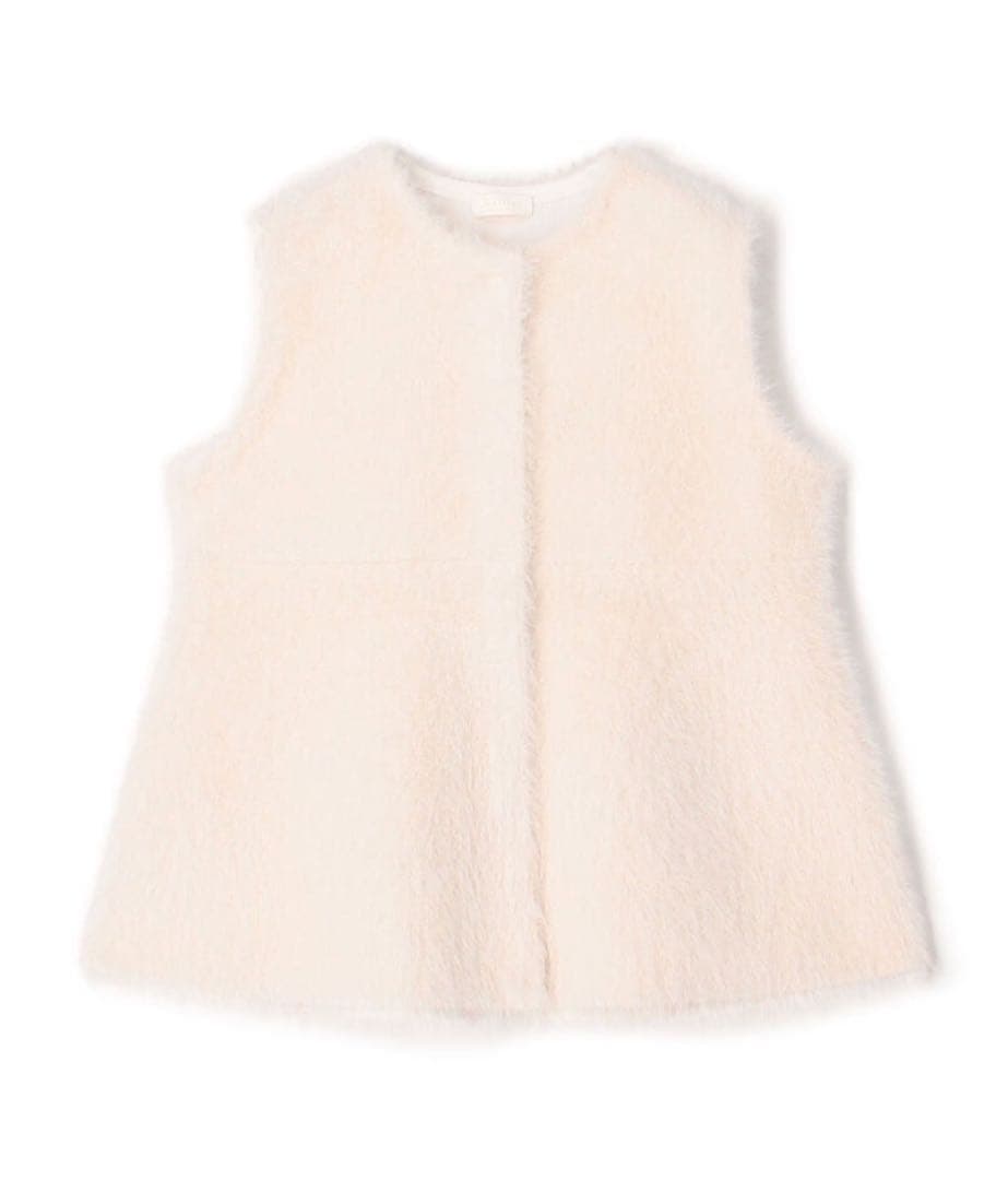 新品未使用タグ付き Ballsey フェザーヤーンペプラムベスト