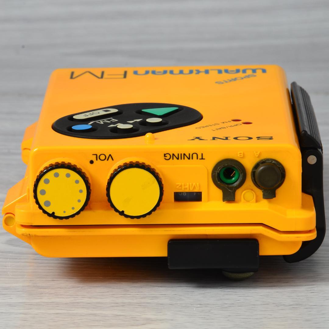 SONY WALKMAN WM-F5 スポーツウォークマン イエロー 整備済