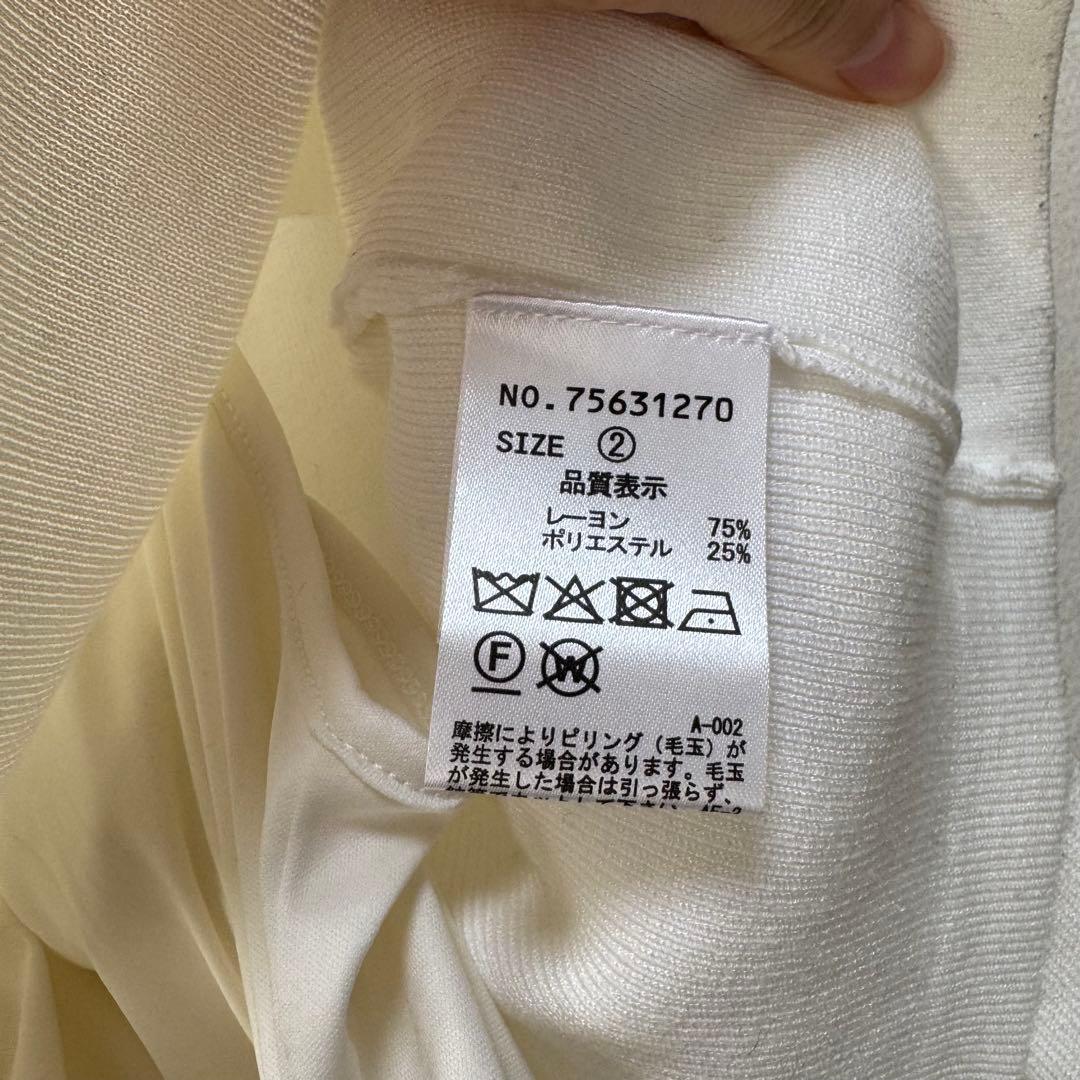 cocodeal ペプラムブラウスレイヤードニット ココディール