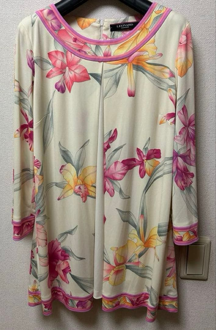LEONARD 花柄長袖チュニック