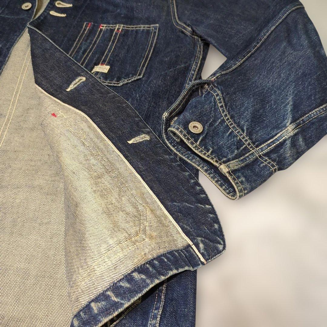 【CUSHMAN】 クシュマン 希少！大戦レプリカ月桂樹ボタンデニムカバーオール