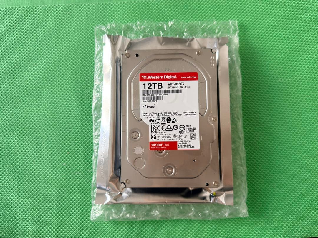 WD RED HDD ハードディスク 12TB WD120EFGX