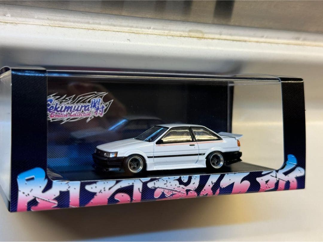 1/64 改 トヨタAE86 Levin ドリフト風 Work CR01 関村