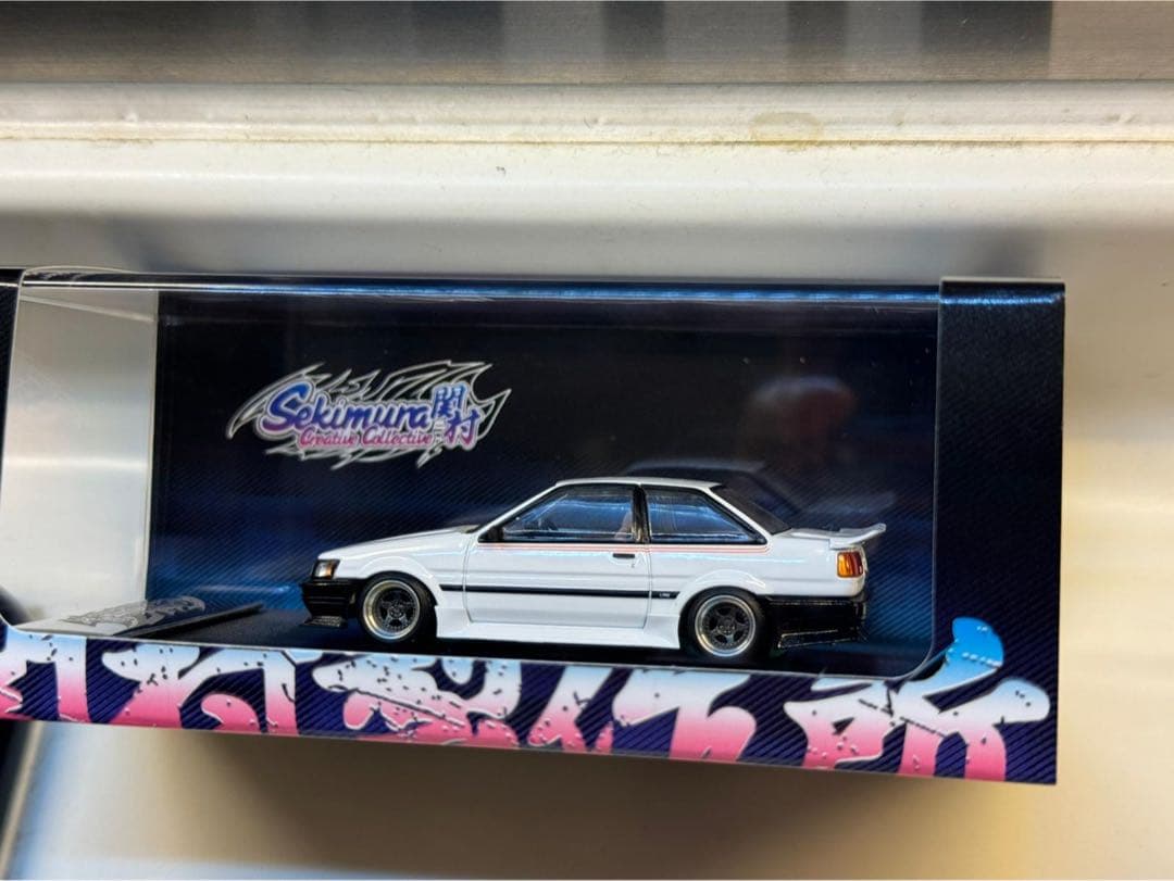 1/64 改 トヨタAE86 Levin ドリフト風 Work CR01 関村