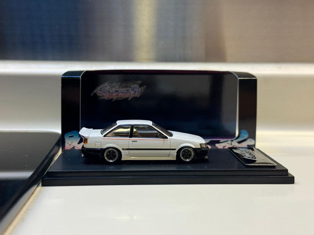 1/64 改 トヨタAE86 Levin ドリフト風 Work CR01 関村