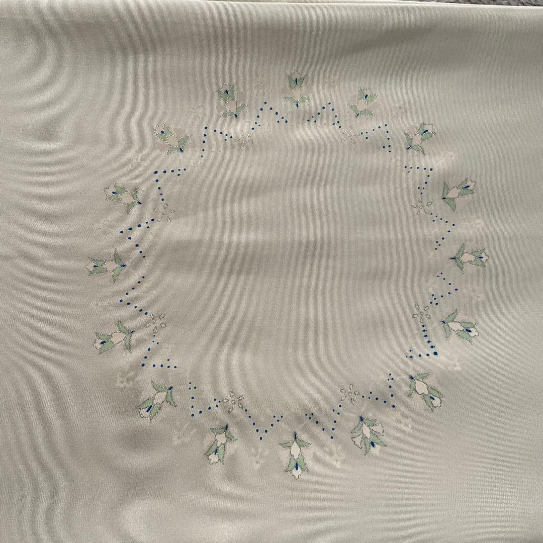 名古屋帯開き仕立て　正絹伊と幸薄パールグレー色