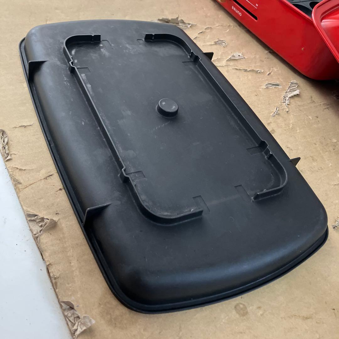 ブルーノ　グランデ　赤 ホットプレート プレート付き　BOE026