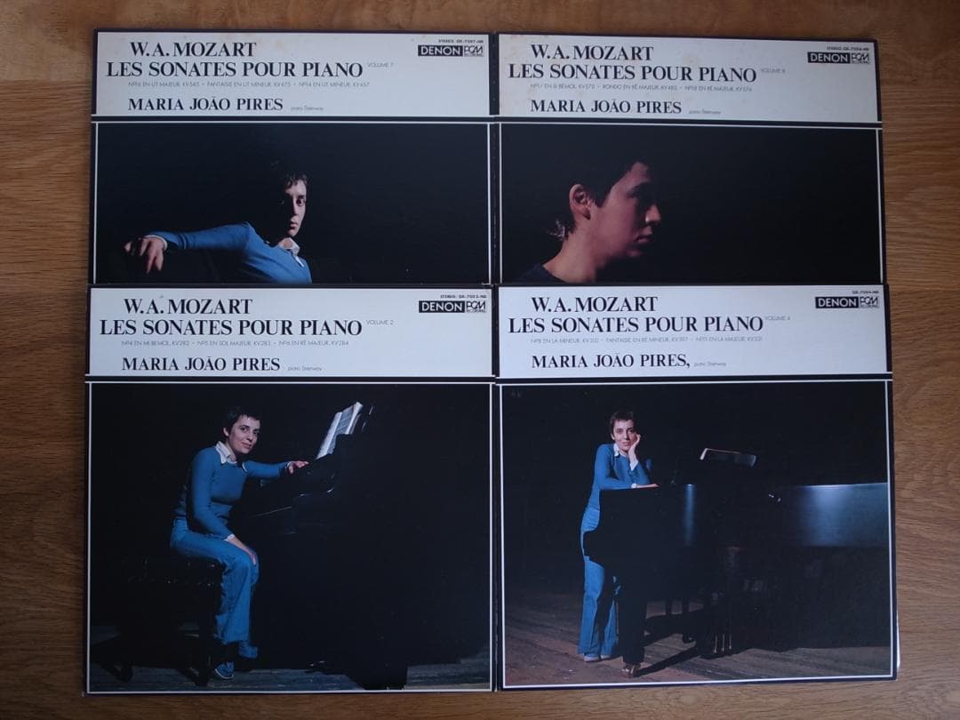 マリア・ジョアオ・ピリス モーツァルト ピアノ・ソナタ 国内盤 LP 4枚セット
