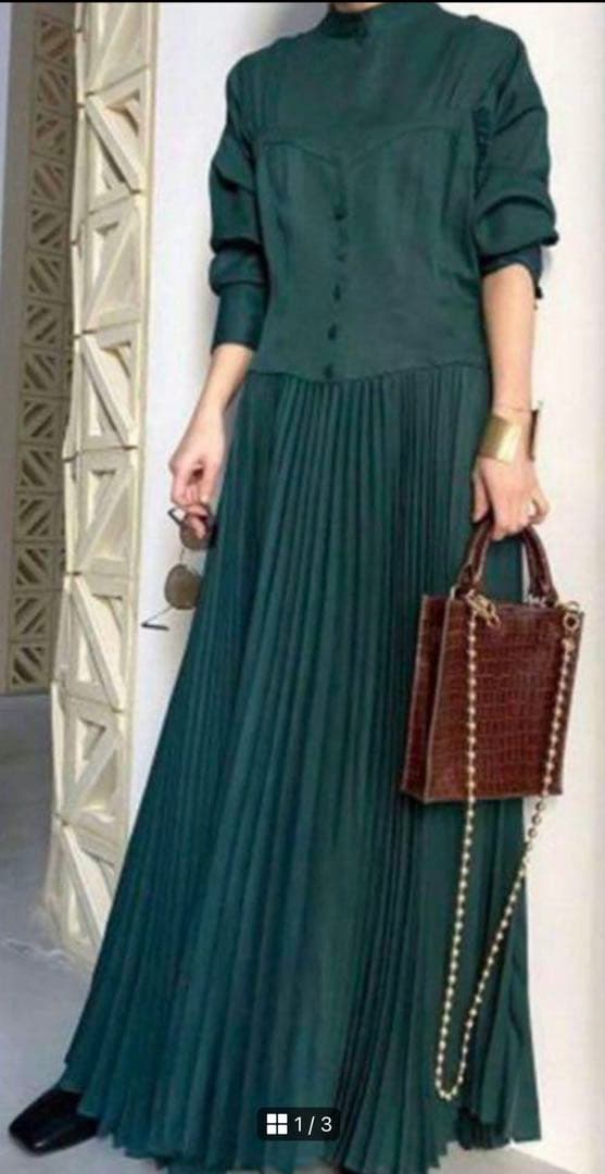 極美品❤️AMERI SHAPELY CORSET DRESSワンピース　緑