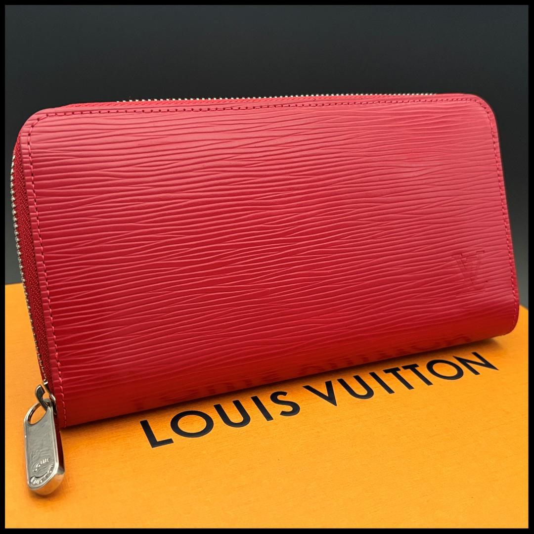 ルイヴィトン エピ 長財布 ジッピーウォレット メンズ 赤 レッド 財布