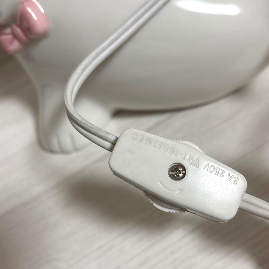 昭和レトロ　ファンシー　アザラシ　ライト　照明　ランプ　陶器