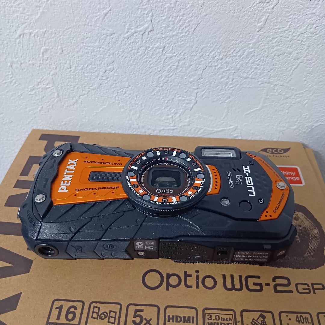 PENTAX Optio WG-2GPS 防水コンパクトデジタルカメラ オレンジ