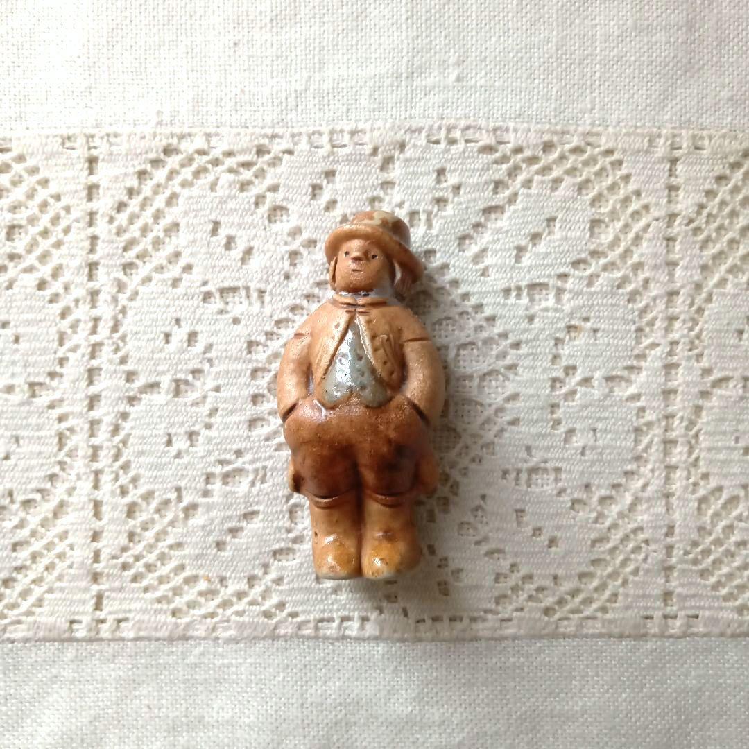 北欧ヴィンテージ　 Rutebo keramik　陶器男性フィギュア