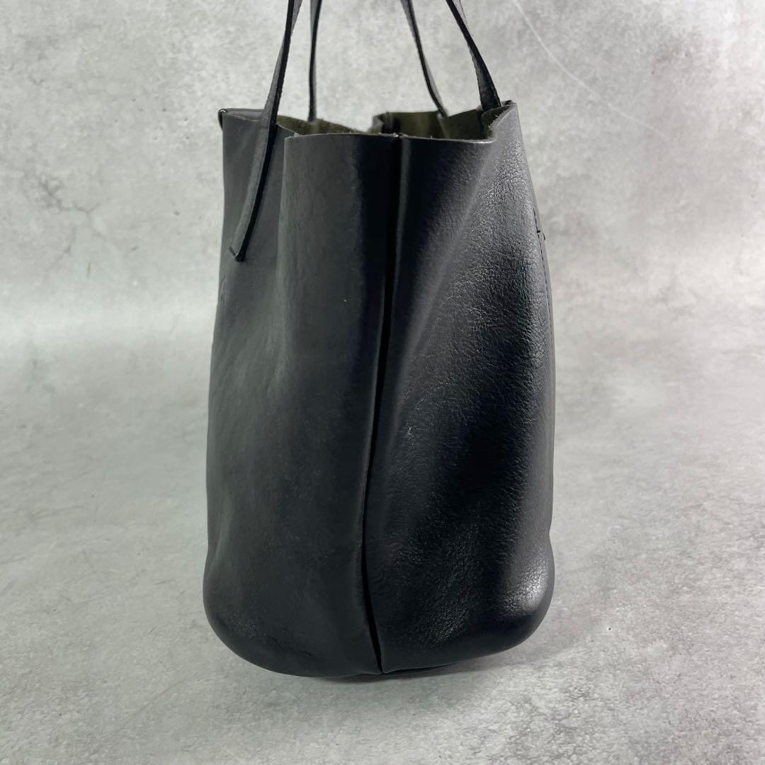 入手困難✨ イルビゾンテ ハンドバッグ レザー デカロゴ 本革 ブラック