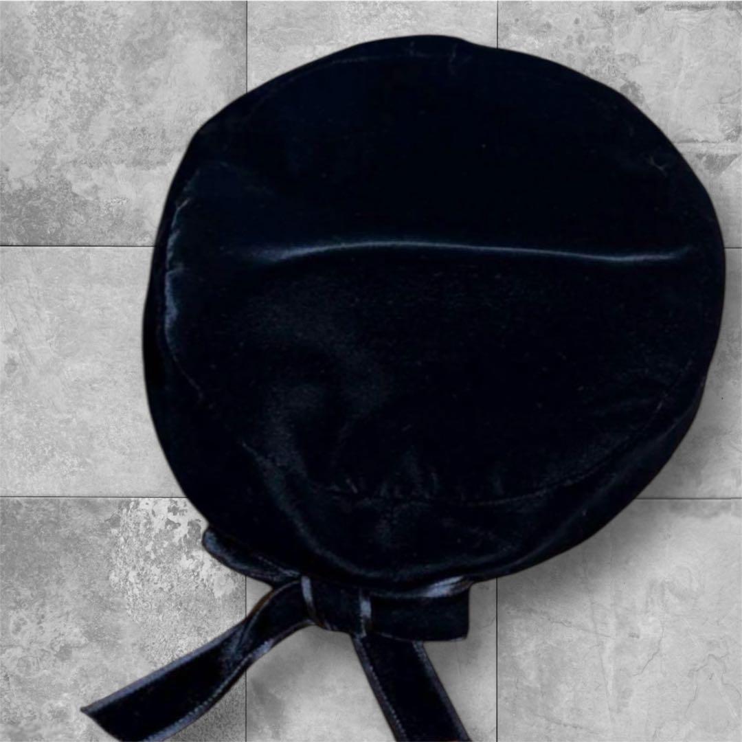 STEPHEN JONES ベルベット　ベロア　ベレー帽　リボン　日本製