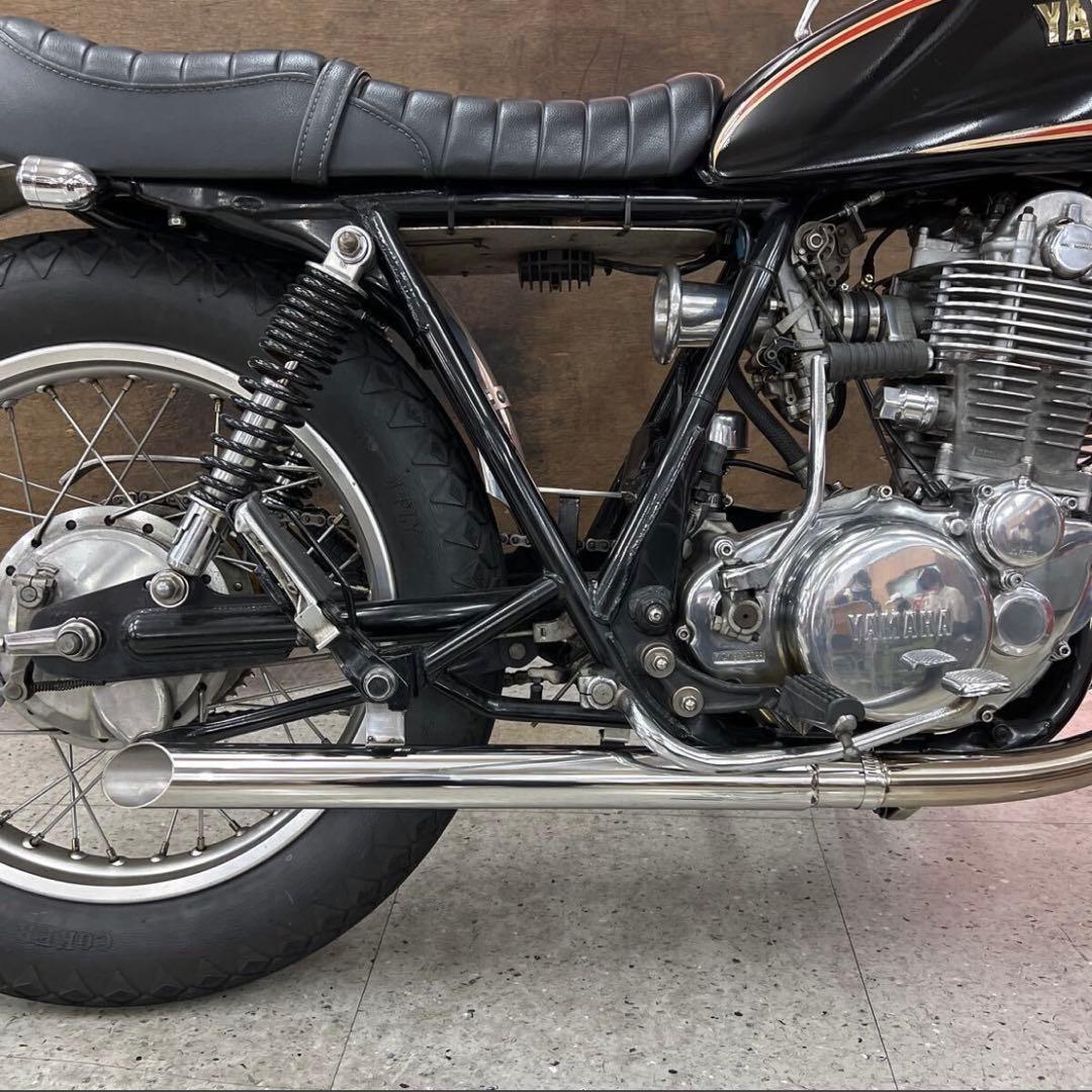 M*A様 ワンオフ　SR400 ショート菅　ドラッグパイプスラッシュカ