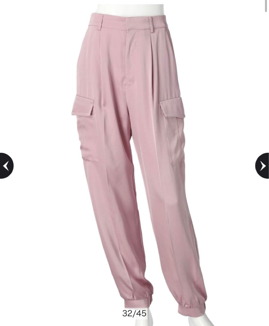 【美品】Apuweiser-riche リラクシーサテンワークパンツ