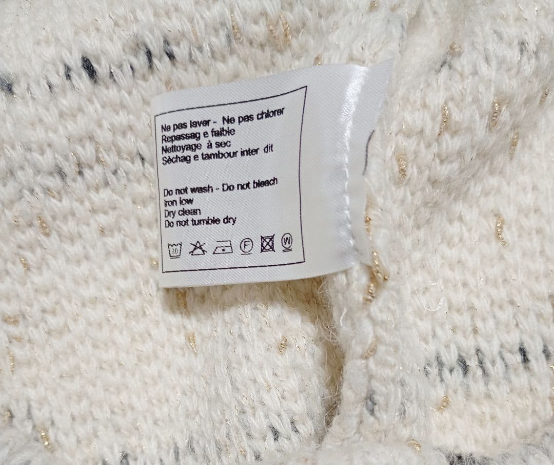 シャネルユニフォーム　ショートパンツ　カシミヤアルパカ混