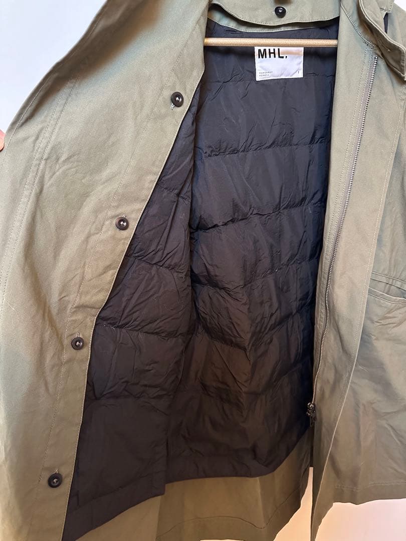 MHL. モッズコート オリーブ色　フェザーダウンライナー付き　2way