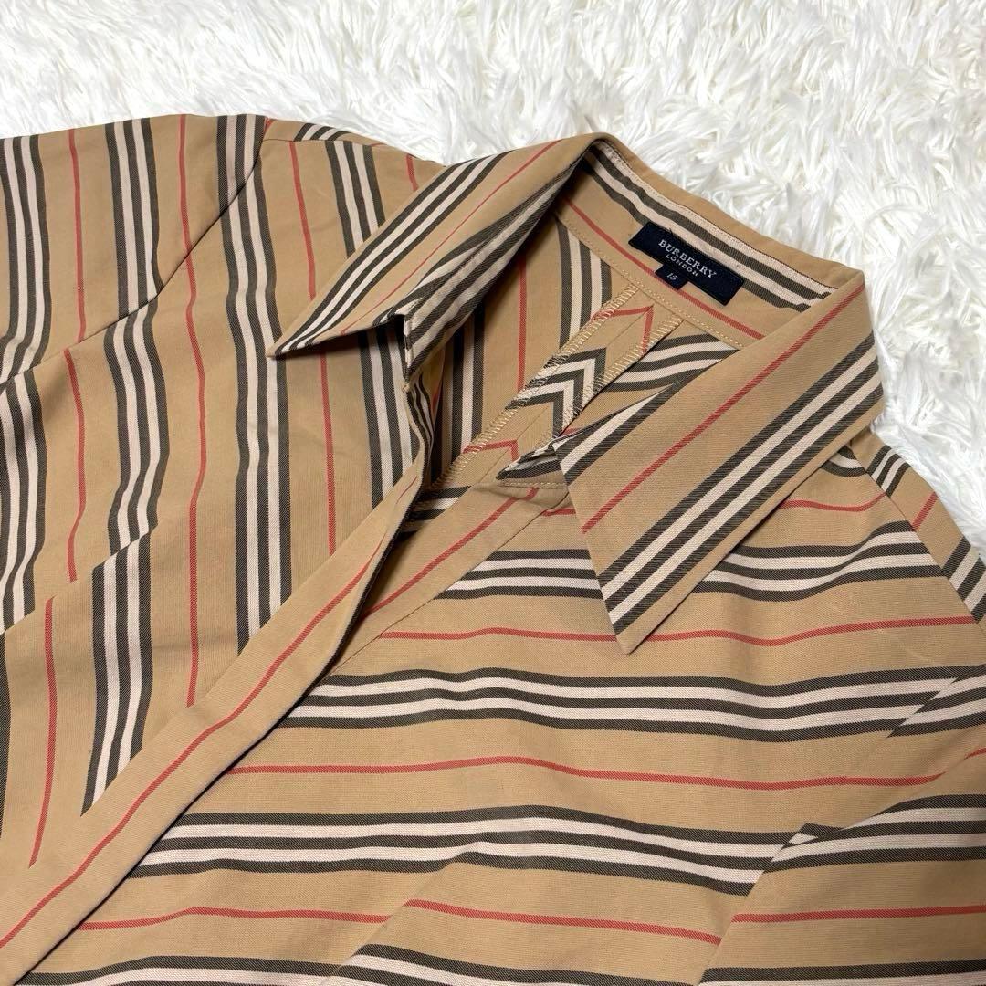 【美品✨大きいサイズ】バーバリーロンドン シャツワンピース ベルト AラインXL