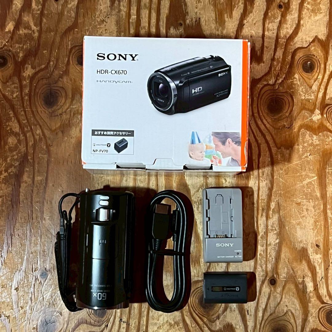 SONY HDR-CX670 ビデオカメラ 本体