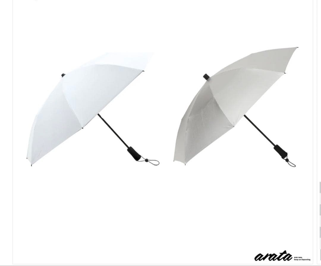 【新品未使用】arata AU-08 折り畳み傘　ホワイト