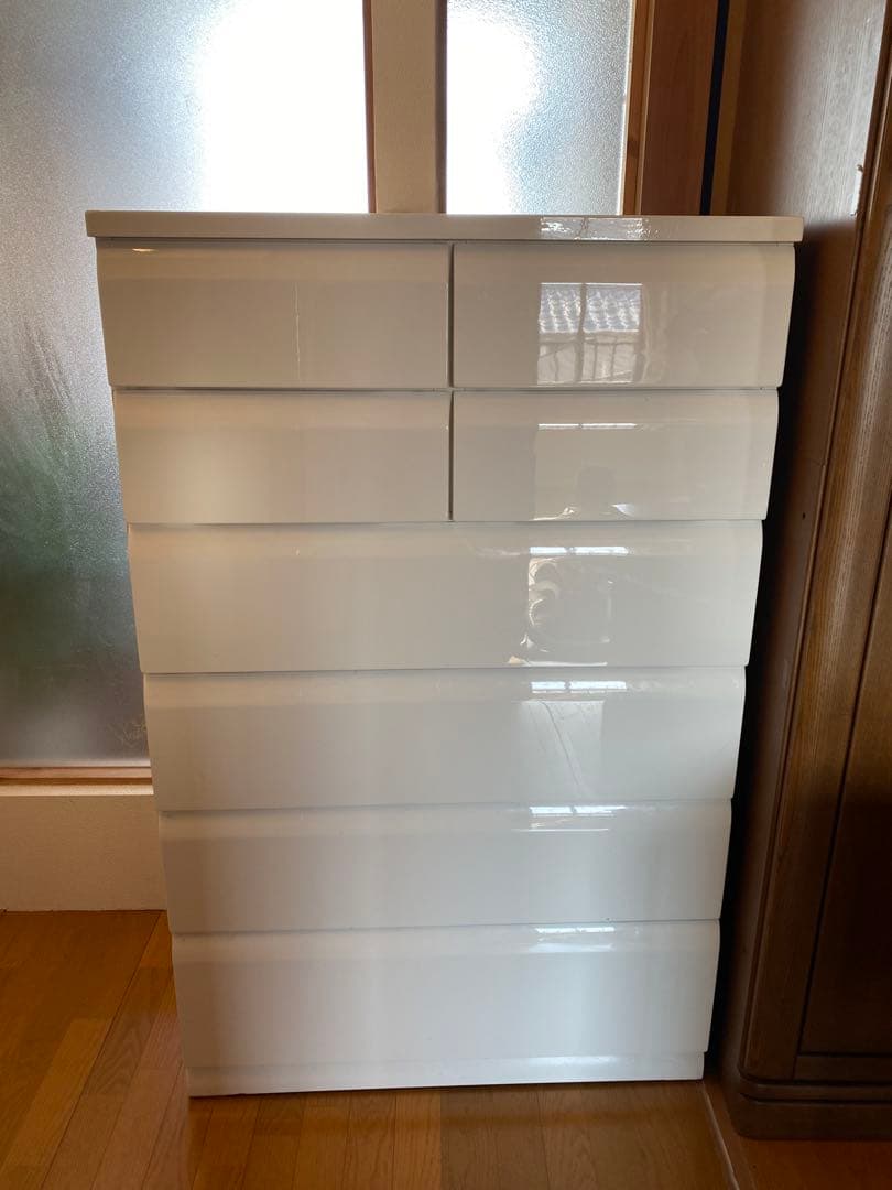 ニトリ　ホワイトハイチェスト