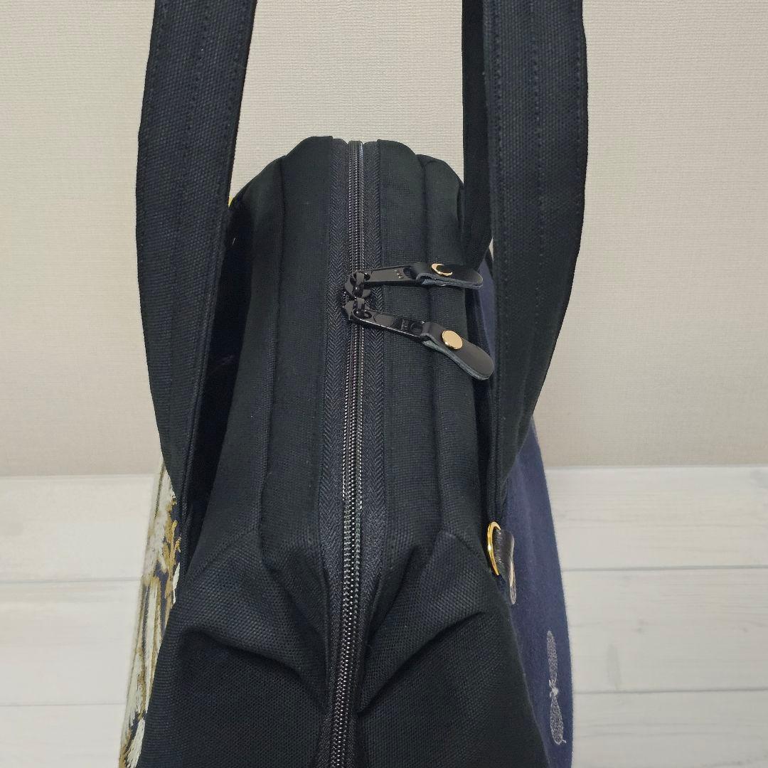 f.ぽってりボストンL following day ネイビー ミナペルホネン