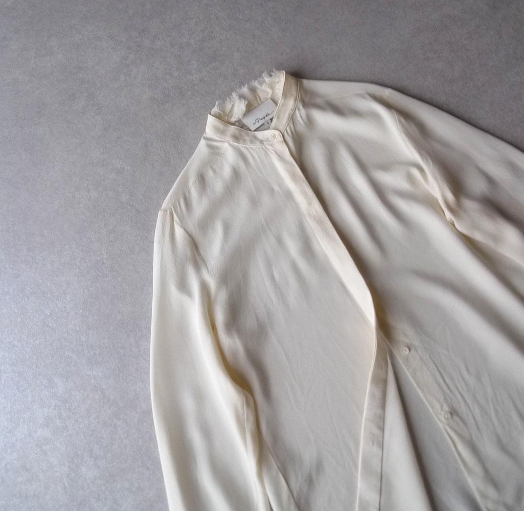 3.1 フィリップリム シルク100%のブラウス シャツ ホワイト C463