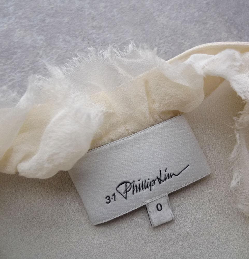 3.1 フィリップリム シルク100%のブラウス シャツ ホワイト C463