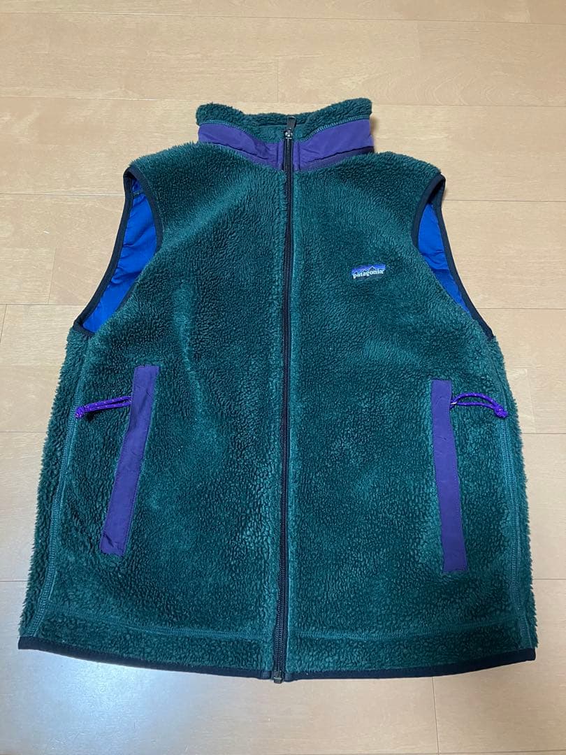 M*m様 Patagonia フリースベスト ハンターグリーン　96年90s U