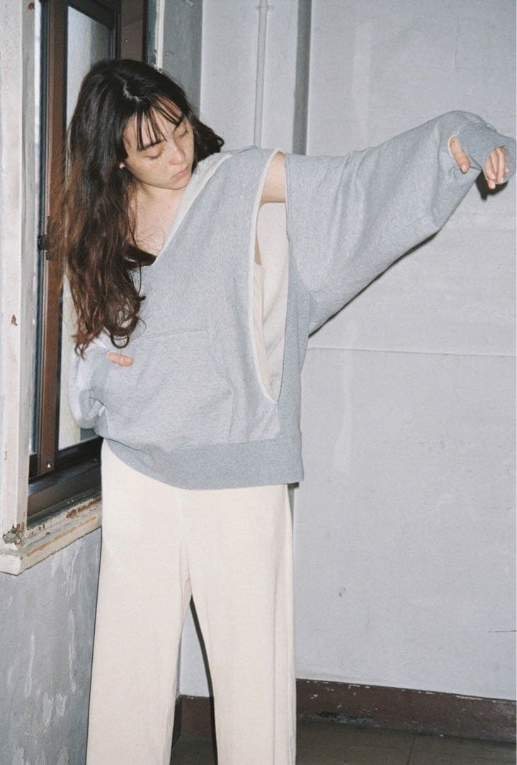 papier【パピエ】Broken parker グレー